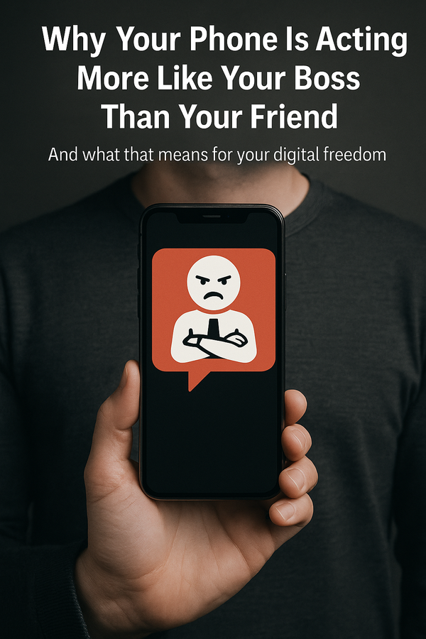Why Your Phone Is Acting More Like Your Boss Than Your Friend
