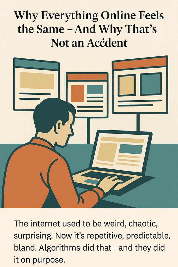 Why Everything Online Feels the Same – And Why That’s Not an Accident